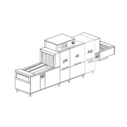 МАШИНА ПОСУДОМОЕЧНАЯ DIHR QX 246 DX+DDE+DRF70+HRF10+SAN/2 ЧАСТИ