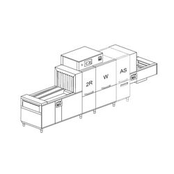 МАШИНА ПОСУДОМОЕЧНАЯ DIHR QX 246 DX+DDE+DRF70+HRF10+SAN/2 ЧАСТИ