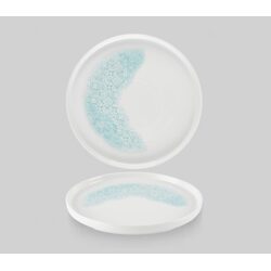 Тарелка мелкая 26см, h2см с прямым бортом, Chefs Plate, цвет Aquamarine, MTAQWP261