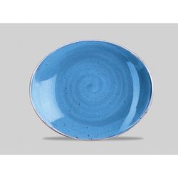 Блюдо овальное 19,2см, без борта, Stonecast, цвет Cornflower Blue SCFSOP71