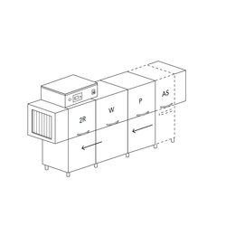 МАШИНА ПОСУДОМОЕЧНАЯ DIHR RX 296 DX+DR69+XP/2 ЧАСТИ