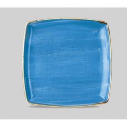 Тарелка мелкая квадратная 26,8см, без борта, Stonecast, цвет Cornflower Blue SCFSDS101