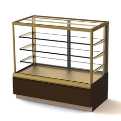 ВИТРИНА КОНДИТЕРСКАЯ KC70 VV 1,3-1 0102-0109 (ВХСВ-1,3Д CARBOMA  CUBE ЛЮКС 0102-0109) КОРИЧ.-ЗОЛОТОЙ