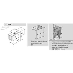 МАШИНА ПОСУДОМОЕЧНАЯ DIHR RX 104 E DX+DDE+HR10+DRA94MC/ДЕЛЕНИЕ 3 ЧАСТИ