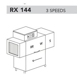МАШИНА ПОСУДОМОЕЧНАЯ DIHR RX 144 DX+DDE+HR10+DR64/ДЕЛЕНИЕ 3 ЧАСТИ