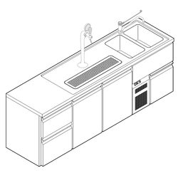 СТАНЦИЯ БАРНАЯ ПИВНАЯ ОХЛАЖДАЕМАЯ APACH CHEF LINE LBBS2579SP5112