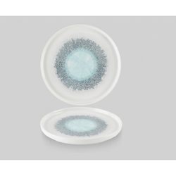 Тарелка мелкая 21см, h2см с прямым бортом, Chefs Plate, цвет Aquamarine, FSBLWP211
