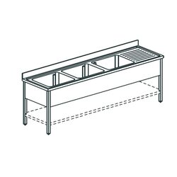 ВАННА МОЕЧНАЯ APACH CHEF LINE L3S227-65RW