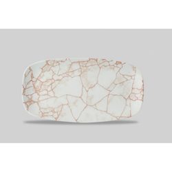 Блюдо прямоугольное CHEFS 35,5х18,9см, без борта, цвет Kintsugi Coral, KTAMXO141