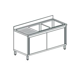 ВАННА МОЕЧНАЯ APACH CHEF LINE L2S167-55LWSD