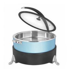 Мармит настольный (чефиндиш) круглый 6,5л, Blue Poppins PPB/BU/6
