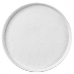 Тарелка мелкая CERAMIC  Walled d21см h2см, с прямым бортом, Bamboo, цвет белый WHBALW211