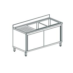 ВАННА МОЕЧНАЯ APACH CHEF LINE L2S166-54LWSD