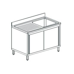 ВАННА МОЕЧНАЯ APACH CHEF LINE LS136-54LWSD