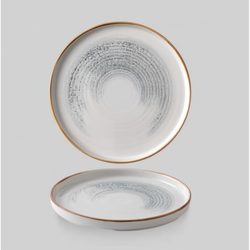 Тарелка мелкая CHEFS  26см, c бортом, цвет Jasper Grey, Studio Prints Homespun Accents HAJGWP261