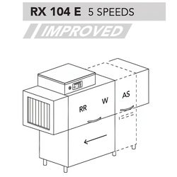 МАШИНА ПОСУДОМОЕЧНАЯ DIHR RX 104 E SX+DDE+DR64+HR10