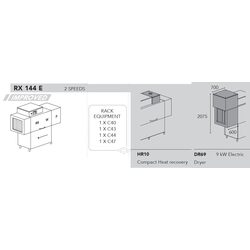 МАШИНА ПОСУДОМОЕЧНАЯ DIHR RX 144 E DX+DDE+HR10+DR69