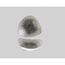 Салатник треугольный 0,60л d23,5см, без борта, цвет Kintsugi Reverse, KRBKTRB91