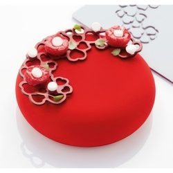 Форма силиконовая PAVODECOR для декора. "Сердца 1" 137х76х2мм, 5,8мл, 3 ячейки PR007