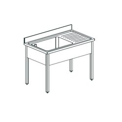 ВАННА КОТЛОМОЕЧНАЯ APACH CHEF LINE LP187-115RW
