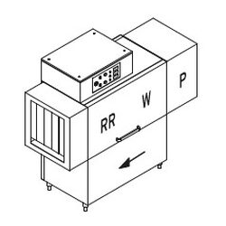 МАШИНА ПОСУДОМОЕЧНАЯ DIHR RX 144 SX+HR10+DR69