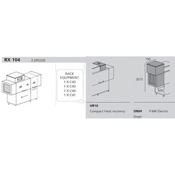 МАШИНА ПОСУДОМОЕЧНАЯ DIHR RX 104 DX+DDE+HR10+DR69/ДЕЛЕНИЕ 2 ЧАСТИ
