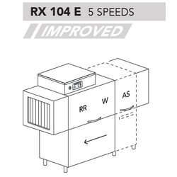 МАШИНА ПОСУДОМОЕЧНАЯ DIHR RX 104 E DX+DDE+DR64+HR10