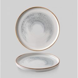 Тарелка мелкая CHEFS 21см, с бортом, цвет Jasper Grey, Studio Prints Homespun Accents HAJGWP211