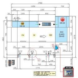 МАШИНА ПОСУДОМОЕЧНАЯ DIHR RX 184 SX+DDE+DR69+HR20