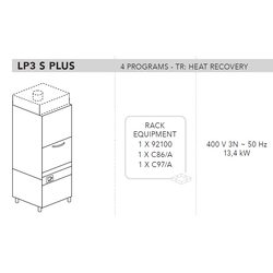 МАШИНА КОТЛОМОЕЧНАЯ DIHR LP3 STR PLUS ELETTRONICA+DDE