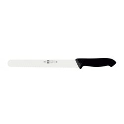 Нож для нарезки 25см с волнистой кромкой, черный HORECA PRIME 28100.HR12000.250