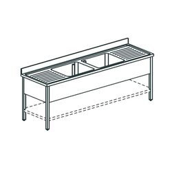 ВАННА МОЕЧНАЯ APACH CHEF LINE L2S207-552WSH