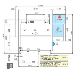 МАШИНА ПОСУДОМОЕЧНАЯ DIHR RX 164 E SX+DR24+DDE+XP+SAN