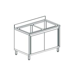 ВАННА МОЕЧНАЯ APACH CHEF LINE L2S127-55SD