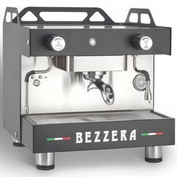 КОФЕМАШИНА ПОЛУАВТОМАТ BEZZERA MODA PM 1GR ЧЕРНАЯ МАТОВАЯ+ЭКОНОМАЙЗ+ПОДСВЕТ 1ФАЗА