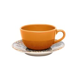 Пара чайная UNNI SHAPE CASTELLO (чашка 200мл и блюдце 14см) Oxford 92753, AY04-5607