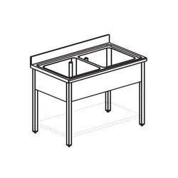 ВАННА МОЕЧНАЯ APACH CHEF LINE L2S147-55SH