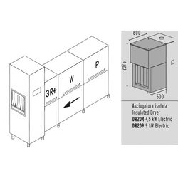 МАШИНА ПОСУДОМОЕЧНАЯ DIHR RX 330 DX+DDE+XP+DR209