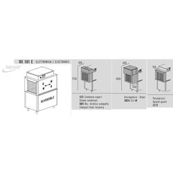 МАШИНА ПОСУДОМОЕЧНАЯ DIHR RX 101 E SX+DR24+DDE+LC73+HR5