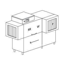МАШИНА ПОСУДОМОЕЧНАЯ DIHR RX 184 LC SX+DDE
