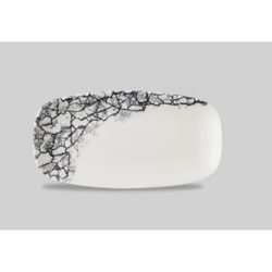 Блюдо прямоугольное CHEFS 29,8х15,3см, без борта, цвет Kintsugi Quartz Black KAQBXO111