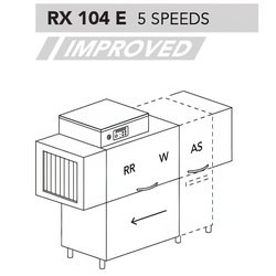 МАШИНА ПОСУДОМОЕЧНАЯ DIHR RX 104 E DX+DDE+DR64+HR10