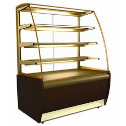 Витрина нейтральная Полюс K70 N 0,9-1 LIGHT Паттерн (0106 Седой дуб)