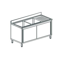 ВАННА МОЕЧНАЯ APACH CHEF LINE L2S167-55RWSD