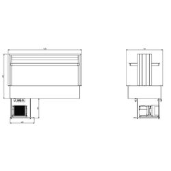 ПРИЛАВОК ХОЛОД. ENOFRIGO DOGE ISOLA 1400 RF ВСТР. ВЕНГЕ