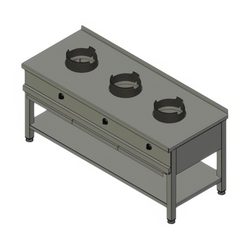 ПЛИТА ГАЗОВАЯ ВУЛКАН-HEIDEBRENNER KSW 03  WOK АРТ.8787