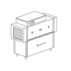 МАШИНА ПОСУДОМОЕЧНАЯ DIHR RX 164 E DX+DR24+XP/ДЕЛЕНИЕ 2 ЧАСТИ