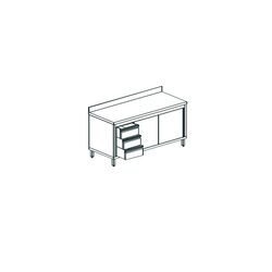 СТОЛ ПРОИЗВОДСТВЕННЫЙ ЗАКРЫТЫЙ APACH CHEF LINE LWC722SH2SDUDL