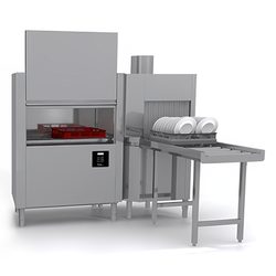 МАШИНА ПОСУДОМОЕЧНАЯ APACH ARC100 (T101) ТУННЕЛЬНАЯ ДОЗ+CW+СУШ УГ Л/П