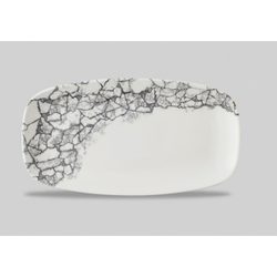 Блюдо прямоугольное CHEFS 35,5х18,9см, без борта, цвет Kintsugi Quartz Black KAQBXO141